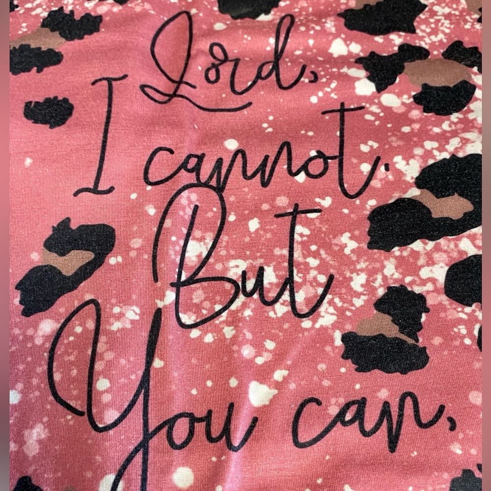 Size 2XL Boutique T-shirt, Pink, Leopard